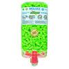 PlugStation® Earplug Dispenser, Disposable Plastic Bottle, Foam Earplugs, Bright Green, Meteors®