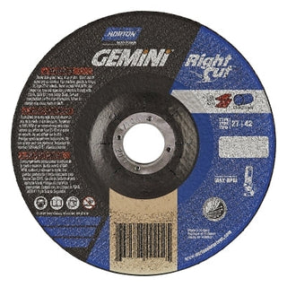 Gemini® RightCut™ Right Angle Cut-Off Wheel, Type 01/41, 4-1/2 in dia x 0.045 in Thick x 7/8 in Arbor, 25 EA/BOX