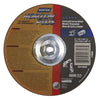 Type 27 NorZon® Plus Depressed Center Wheel, 9 in dia, 1/8 in Thick, 5/8 in Arbor, 24 Grit