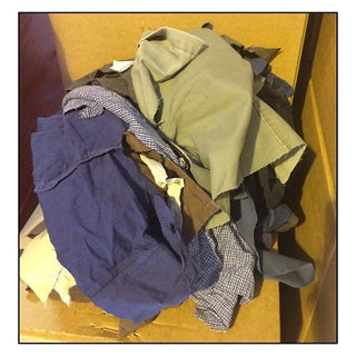 Wiping Rag, Assorted Colors, Lightweight, 50 lb/CT