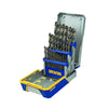 29-pc Cobalt M-35 Metal Index Drill Bit Set, 1/16 in to 1/2 in Cut dia