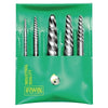 Spiral Flute Screw Extractors - 535/524 Series Set, 6 Piece, 3/32 in to 7/8 in