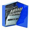 High Speed Steel Drill Bit Set, 1/16 in to 1/2 in Cut dia, Metal Case, 29/Set