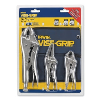 Vise-Grip® The Original™ 3 Pc Locking Pliers Set, 5 in/ 6 in/10 in Pliers