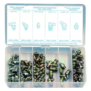 Precision Brand Grease Fitting Assortment, 95 per set