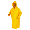 Classic Series Rain Coat, Detachable Hood, 0.35 mm, PVC on Polyester, Yellow, 4X-Large