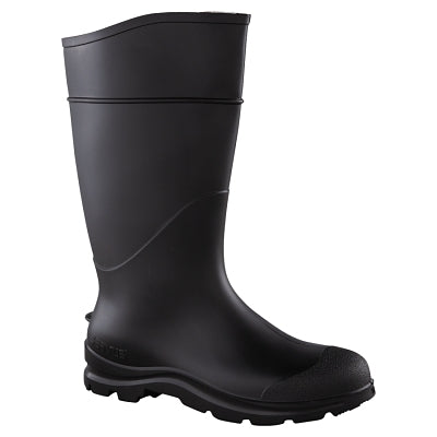 CT™ Economy Knee Boots, Plain Toe, Size 10, 16 in H, PVC, Black – Block ...