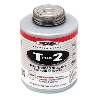 Selante para roscas de tubos T Plus 2®, lata de 473 ml (1 pinta), branco