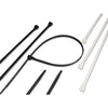 Heavy-Duty Cable Ties, 120lb Tensile Strength, 8 in L, Black, 100 /Bag