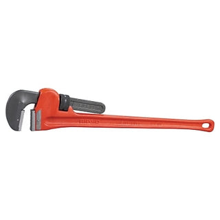 Heavy-Duty Straight Pipe Wrench, Steel Jaw, 60 in