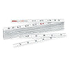 Fiberglass Folding Rule, Model 1619F, 6 ft, SAE, 6 in Inside Flat Reading