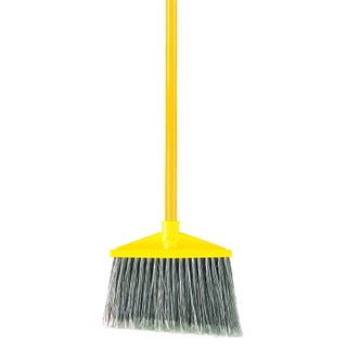 Rubbermaid® Angle Broom, 10-1/2 in Plastic Block, 6-3/4 in Trim L, Polypropylene, 57 in Handle