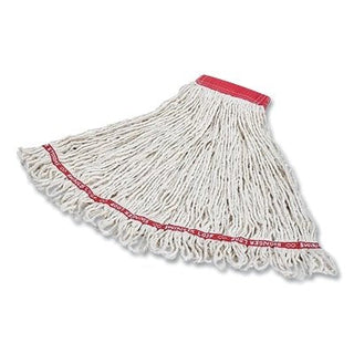 Swinger Loop® Wet Mop Head, 4-Ply, Large, Cotton/Synthetic Yarn, for Invader® Side Gate Handle, 5 in W