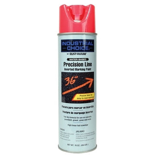 Industrial Choice® M1600/M1800 System Precision-Line Inverted Marking Paint, 17 oz, Florescent Pink, M1800 Water-Based