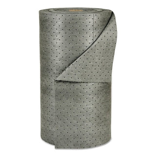 MRO Plus™ Absorbent, Absorbs 38 gal, 30 in W x 150 ft L, Medium Weight, Double Perforated, 3-Ply, Roll