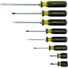 100 Plus® 8 Pc Combination Screwdriver Set, Phillips®, Slotted, 1/4 in, 7/32 in, 5/16 in, 3/8 in