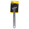 Adjustable Wrench, 12 in Long, 1-3/8 in Opening, Chrome