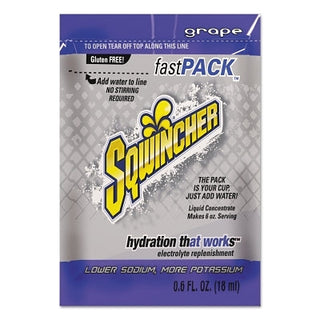 Fast Pack® Drink Mix, Grape, 0.6 fl oz, Pack, Yields 6 oz