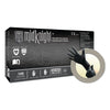 MidKnight® MK-296 Disposable Nitrile Gloves, 4.7 mil Palm, 5.5 mil Fingers, Small, Black