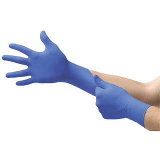 Cobalt® N19 Nitrile Powder-Free Disposable Gloves, Textured, 3.9 mil Palm/4.3 mil Finger, X-Large, Cobalt