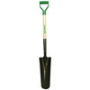 Drain & Post Spade, 16 in L x 6 in W Round Blade, 27 in Hardwood Poly D-Grip Handle