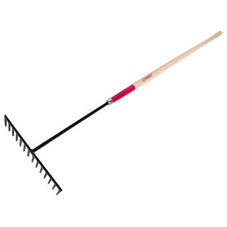 Level Rake, 16 in Forged Steel Blade, 60 in White Ash Handle
