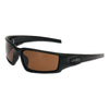 Hypershock™ Safety Eyewear, Espresso Polarized Polycarbonate Lens, Hardcoat, Matte Black Polycarbonate Frame