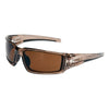 Hypershock™ Safety Eyewear, Espresso Polarized Polycarbonate Lens, Hardcoat, Smoke Brown Polycarbonate Frame