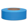 Taffeta Flagging Tape, 1-3/16 in x 150 ft, Flourescent Blue