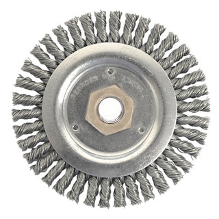 Roda de polimento Roughneck® Stringer Bead Wheel, 4-1/2 pol. de diâmetro x 3/16 pol. de largura da face x 5/8 pol-11 UNC x 0,020 pol., 15.000 RPM, 5 unidades/caixa
