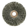 Copper Center™ Wire Wheel, 3 in D x 5/8 in W, .014 in Steel, 1/2-3/8 Arbor Hole