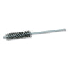 Double-Spiral Double-Stem Power Tube Brush, 1 in dia, 1/4 in Stem dia, 0.0060 in Wire Size, 2-1/2 in Brush L