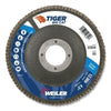 Tiger® Big Cat® High Density Flap Disc, 4-1/2 in dia, 60 Grit, 7/8 in Arbor, 12000 RPM, Type 27