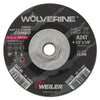 Wolverine™ Combo Wheel, 4-1/2 in dia, 1/8 Thick, 5/8 in - 11 UNC Arbor, 24 Grit
