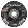 Wolverine™ Grinding Wheel, 4-1/2 in dia, 1/4 in Thick, 7/8 in Arbor, 24 Grit