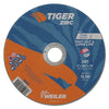 Tiger® Zirc Cutting Wheel, 6 in dia, 0.045 in Thick, 7/8 in Arbor, Zirconia Alumina, Type 1, Z60T