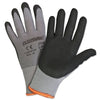 Micro Foam Nitrile Coated Gloves, Large, Black/Gray, 9 3/8 in, Palm Coated