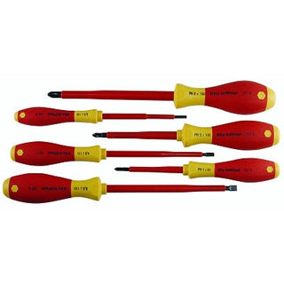 SoftFinish® Insulated Screwdriver Set, Metric, Includes 3-Phillips®/3-Slotted, 6-Pc