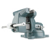 Mechanics Vises, 4 in Jaw, 3-7/16 in Throat, Swivel Base