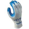 ATLAS® 300 General Purpose Latex Coated Fingers/Palm Gloves, X-Large, Blue/Gray