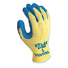 Atlas® Rubber Palm-Coated Glove, Large , Blue/Yellow