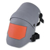 KneePro Ultra Flex III Knee Pads, Elastic Straps with Quik-Snap Clips, Gray/Orange
