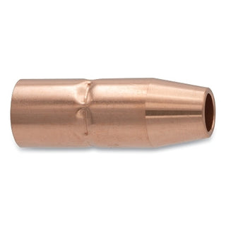 MIG Gun Nozzle, 1/8 in Recess, 1/2 in Bore, Miller® Style, Copper