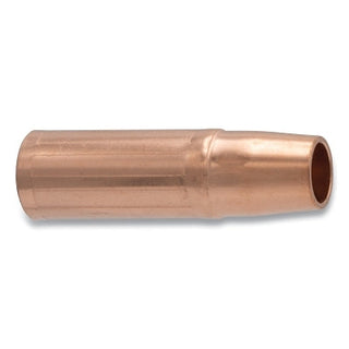 MIG Gun Nozzle, 1/8 in Recess, 5/8 in Bore, Tweco® Style 23, Self-Insulated, Copper