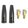 Cable Connector, LC40 Male, Ball Point Connection, 1/0 to 2/0 Cable Capacity
