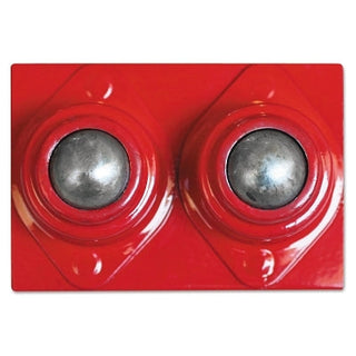 Ball Transfer Head for V-Head Pipe Stands, Dual Ball, Carbon Steel, 1000 lb Cap