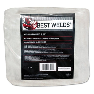 Welding Blanket, 6 ft X 6 ft, Fiberglass, White, 18 oz