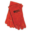 Split Cowhide Welding Gloves, Split Cowhide, Large, Right Hand, Russet