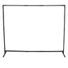 Curtain Frame, 6 ft X 6 ft Expandable to 6 ft X 8 ft, Steel, Black