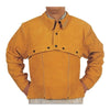 Leather Cape Sleeves, Snaps Closure, Medium, Golden Brown